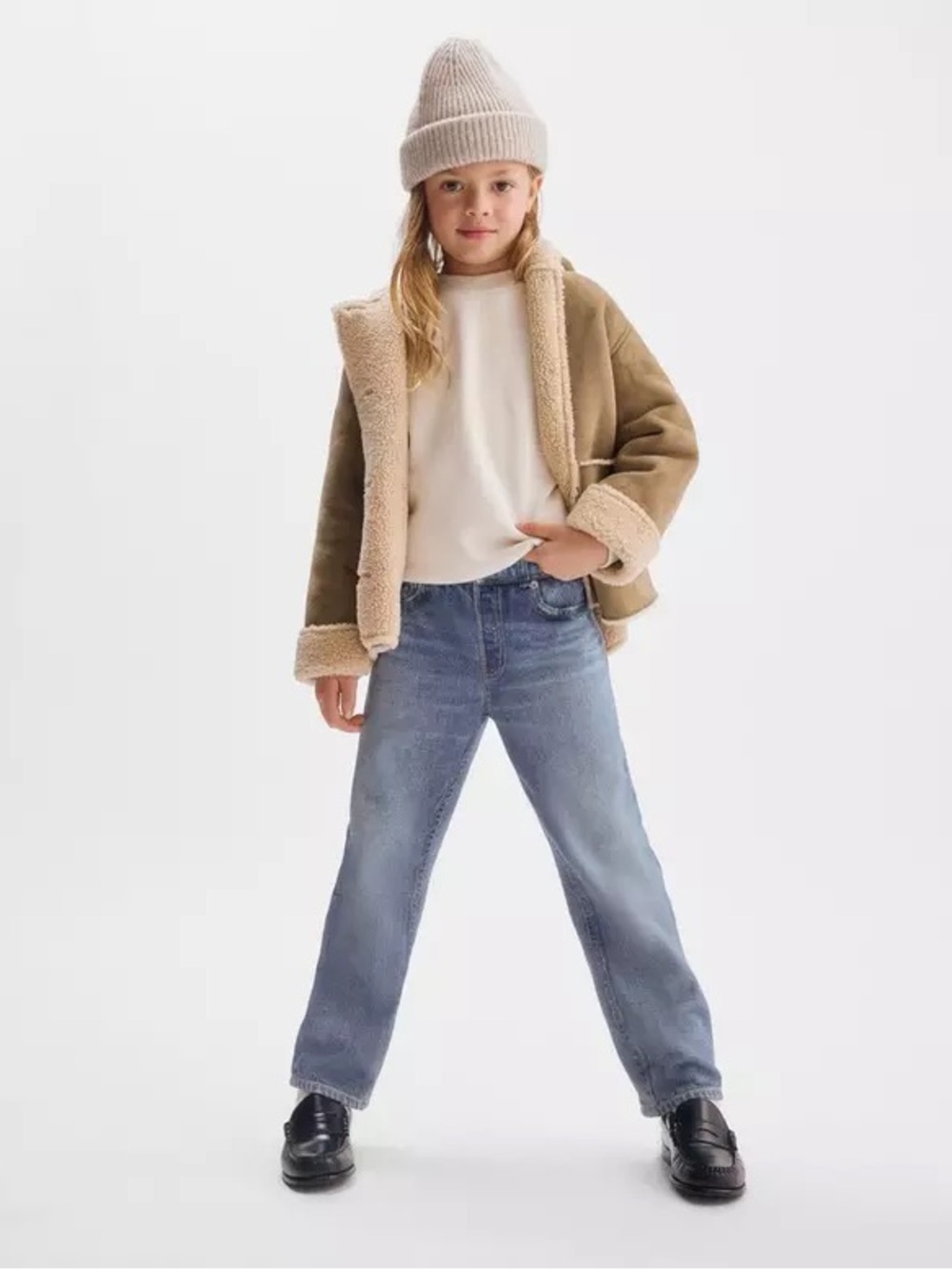 NWT Rag & Bone Mini rb Miramar Wide Leg Pants in Raily Kids Size 5/6Y